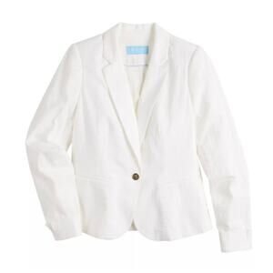 Draper James RSVP Women's XS White Textured Blazer - Coastal Preppy